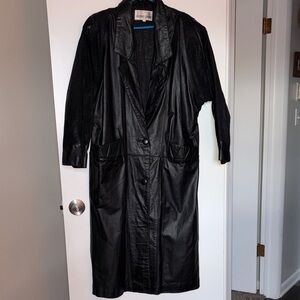 Black Leather Coat